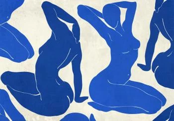 Fototapeta - Kobaltowa delikatność