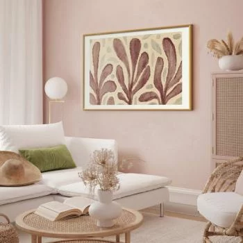 Plakat - Liście i plamy - duże rozedrgane kształty inspirowane Matisse - obrazek 2