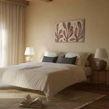 Obraz - Liście i plamy - duże rozedrgane kształty inspirowane Matisse - obrazek 6