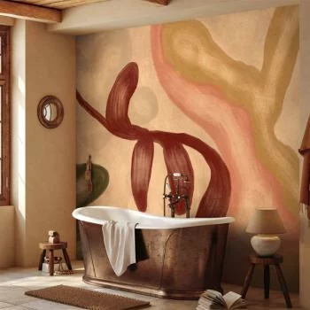 Fototapeta - Kolorowe kształty - przetarte figury w technice lime wash - obrazek 6