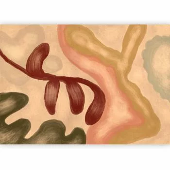 Fototapeta - Kolorowe kształty - przetarte figury w technice lime wash - obrazek 2