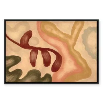 Obraz - Kolorowe kształty - przetarte figury w technice lime wash - obrazek 2