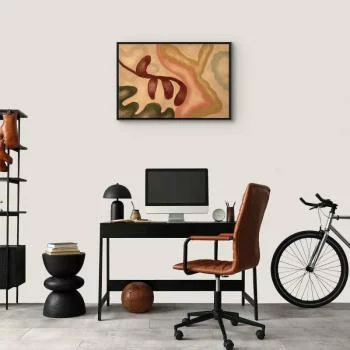 Obraz - Kolorowe kształty - przetarte figury w technice lime wash - obrazek 7