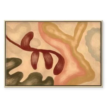 Obraz - Kolorowe kształty - przetarte figury w technice lime wash - obrazek 2