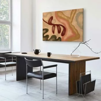 Obraz - Kolorowe kształty - przetarte figury w technice lime wash - obrazek 7