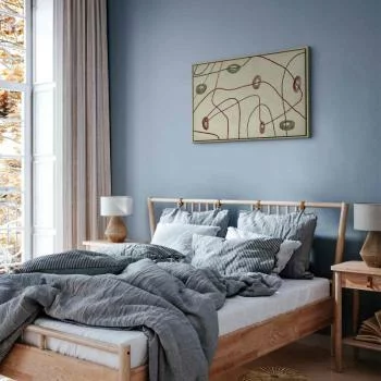 Obraz - Linie i kształty - labirynt z koralików na bladym przecieranym tle - obrazek 6