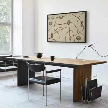 Obraz - Linie i kształty - labirynt z koralików na bladym przecieranym tle - obrazek 7