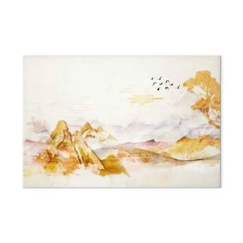 Obraz - Złote góry (1-częściowy) szeroki - obrazek 2