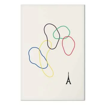 Obraz - Kolorowe koła- grafika cyfrowa - minimalizm - obrazek 2