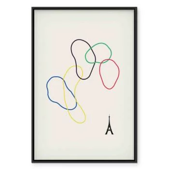 Obraz - Kolorowe koła- grafika cyfrowa - minimalizm - obrazek 2