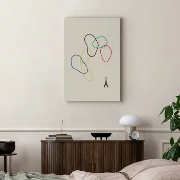 Obraz - Kolorowe koła- grafika cyfrowa - minimalizm - obrazek 6