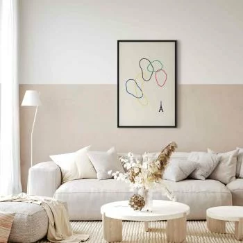 Obraz - Kolorowe koła- grafika cyfrowa - minimalizm - obrazek 5