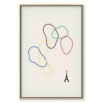 Obraz - Kolorowe koła- grafika cyfrowa - minimalizm - obrazek 2