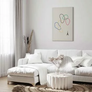 Obraz - Kolorowe koła- grafika cyfrowa - minimalizm - obrazek 5