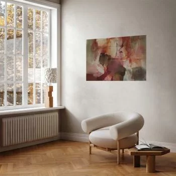 Plakat - Wiosenna kompozycja - prześwity i formy w technice farby akwarelowej - obrazek 2