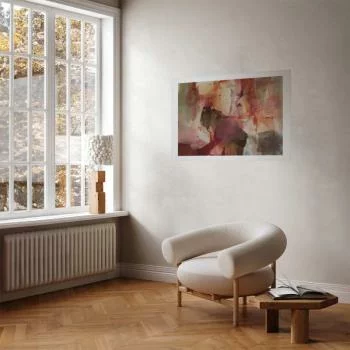Plakat - Wiosenna kompozycja - prześwity i formy w technice farby akwarelowej - obrazek 2