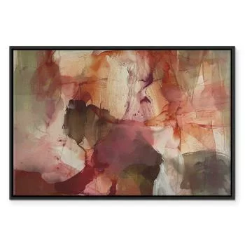 Obraz - Wiosenna kompozycja - prześwity i formy w technice farby akwarelowej - obrazek 2