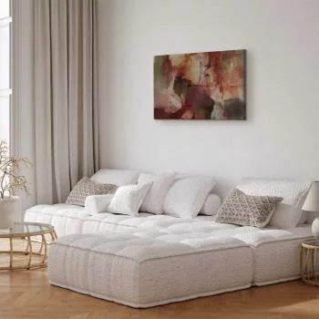 Obraz - Wiosenna kompozycja - prześwity i formy w technice farby akwarelowej - obrazek 5