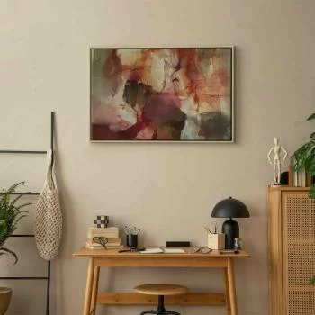 Obraz - Wiosenna kompozycja - prześwity i formy w technice farby akwarelowej - obrazek 7