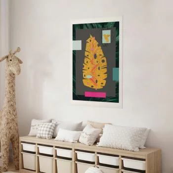 Plakat - Złoty liść - obrazek 5