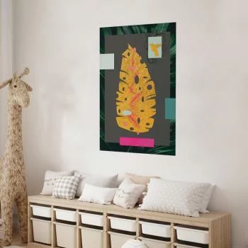 Plakat - Złoty liść - obrazek 2