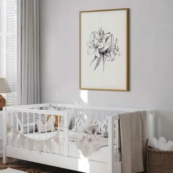 Plakat - Rysowane kwiaty - obrazek 5