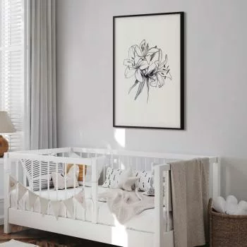 Plakat - Rysowane kwiaty - obrazek 5