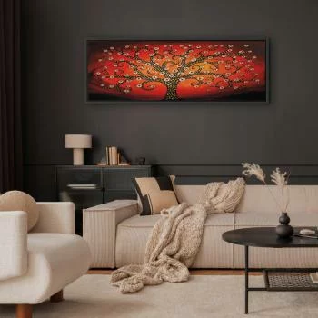 Obraz - Ogniste drzewo (1-częściowy) wąski - obrazek 5