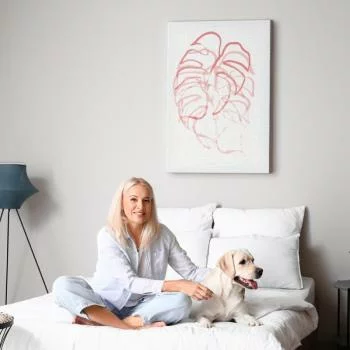 Obraz - Monstera w ruchu (1-częściowy) pionowy - obrazek 6