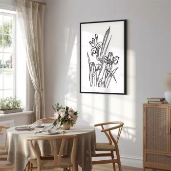 Obraz - Zakochane irysy (1-częściowy) pionowy - obrazek 7