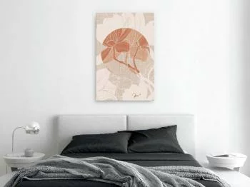 Obraz - Stylowa magnolia (1-częściowy) pionowy - obrazek 2