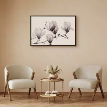 Plakat - Malowane magnolie - obrazek 2