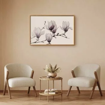 Plakat - Malowane magnolie - obrazek 2