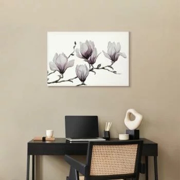 Obraz - Malowane magnolie (1-częściowy) szeroki - obrazek 7