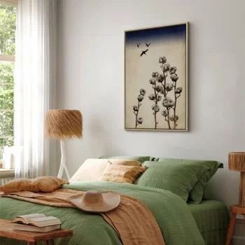 Obraz - Gałązki bawełny (1-częściowy) pionowy - obrazek 6