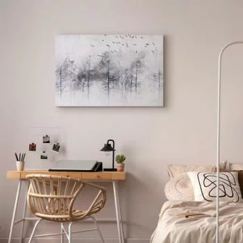 Obraz - Zimowy las (1-częściowy) szeroki - obrazek 6