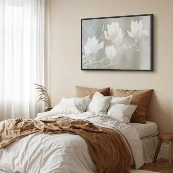 Obraz - Białe magnolie (1-częściowy) szeroki - obrazek 6