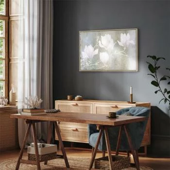 Obraz - Białe magnolie (1-częściowy) szeroki - obrazek 7