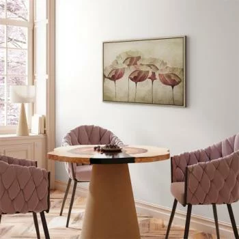 Obraz - Kwiaty w beżu (1-częściowy) szeroki - obrazek 5