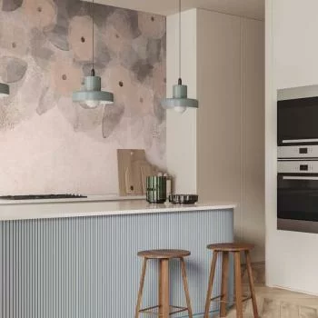 Fototapeta - Minimalistyczna łąka - desenie na delikatnym beżowym tle z teksturą - obrazek 5