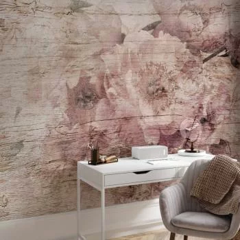 Fototapeta - Kwiaty na deskach - obrazek 6