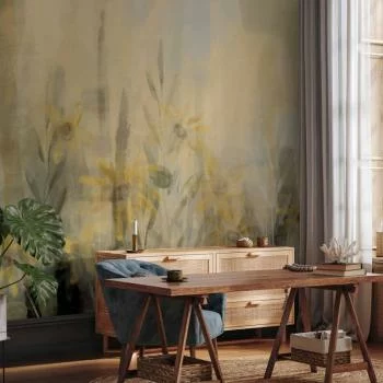 Fototapeta - Muśnięcie latem - motyw roślinny z łąką pełną żółtych kwiatów i traw - obrazek 6