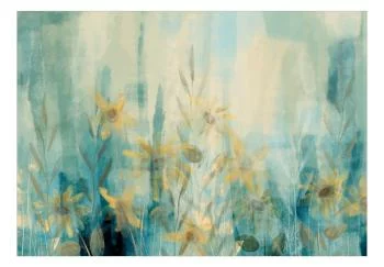 Fototapeta wodoodporna - Muśnięcie latem - motyw roślinny z łąką kwiatów w niebieskich tonach - obrazek 2