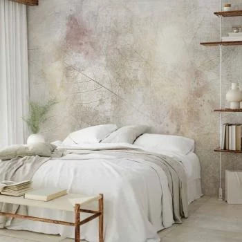 Fototapeta - Letnie wspomnienie - abstrakcyjne tło z cieniem wysuszonych liści - obrazek 5