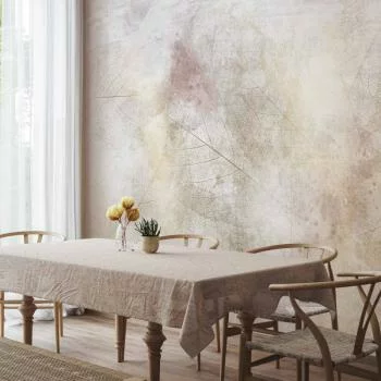 Fototapeta - Letnie wspomnienie - abstrakcyjne tło z cieniem wysuszonych liści - obrazek 5