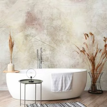 Fototapeta - Letnie wspomnienie - abstrakcyjne tło z cieniem wysuszonych liści - obrazek 6