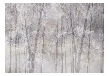 Fototapeta wodoodporna - Wieczny las - pejzaż z zimowym krajobrazem w chłodnej kolorystyce - obrazek 2