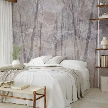 Fototapeta - Wieczny las - pejzaż z zimowym krajobrazem w chłodnej kolorystyce - obrazek 5