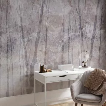 Fototapeta - Wieczny las - pejzaż z zimowym krajobrazem w chłodnej kolorystyce - obrazek 6