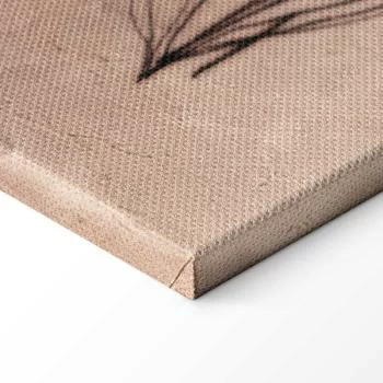 Obraz - Polne kwiaty - czarne rośliny na tle w technice lime wash - obrazek 8